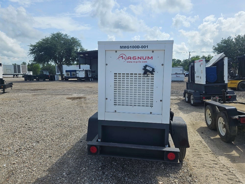 86 kW Magnum #MMG100D, Diesel Generator, Trailer Mounted, Tier 4i, sound attenuated enclosure - Image 3