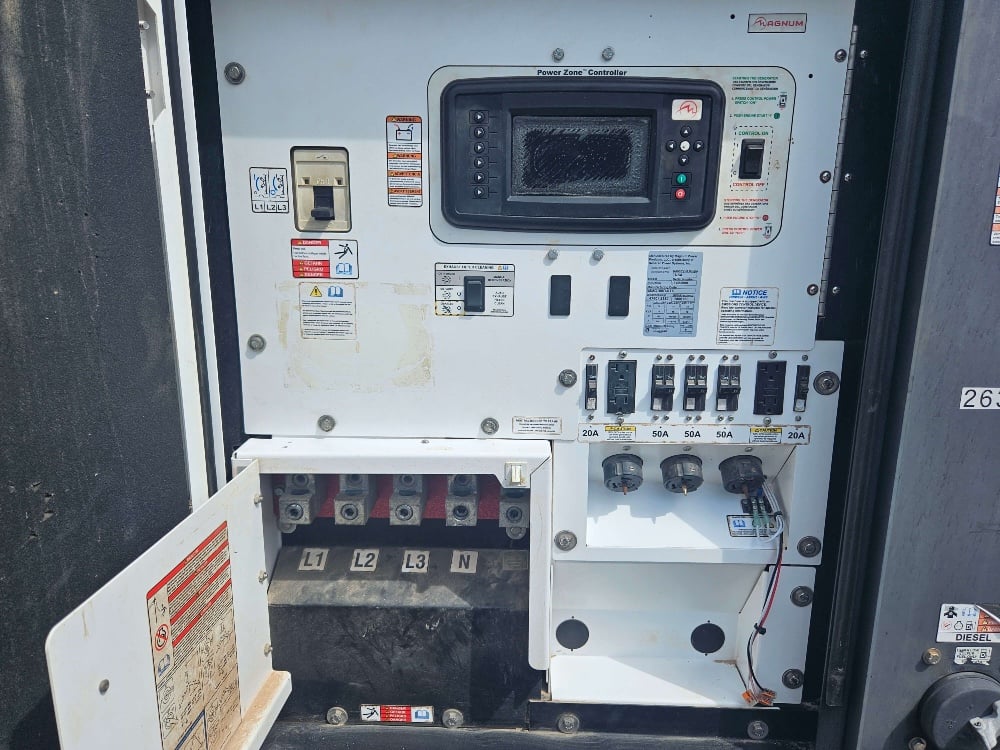86 kW Magnum #MMG100D, Diesel Generator, Trailer Mounted, Tier 4i, sound attenuated enclosure - Image 7
