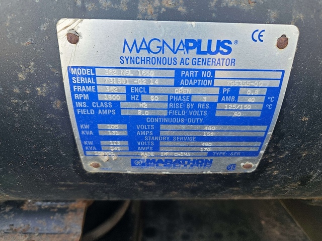 86 kW Magnum #MMG100D, Diesel Generator, Trailer Mounted, Tier 4i, sound attenuated enclosure - Image 9