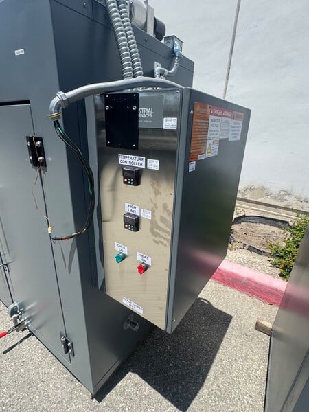 48" width x 48" H x 24" D JPW #ST424TULF480, batch oven, 500&deg;F, stainless racks, 2022, new - Image 7
