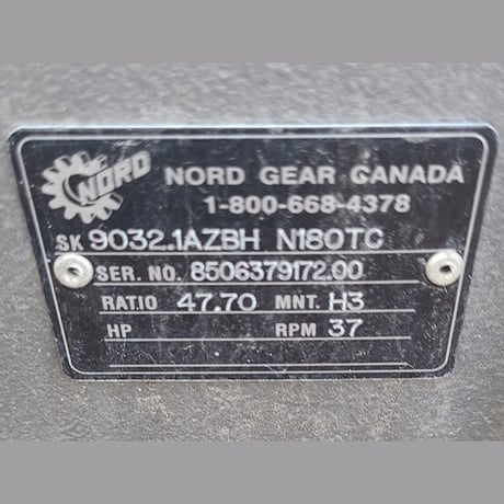Nord #SK9032.1AZBH-N180TC, Right Angle Speed Reducer, 47.70:1 ratio, 37 RPM output - Image 4