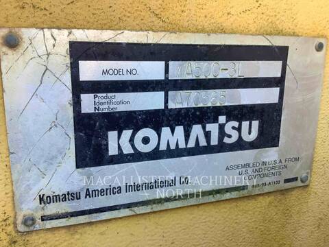 Komatsu Ltd. WA500-3L, Wheel Loader, 15137 hours, S/N: A70565, 2000 - Image 5