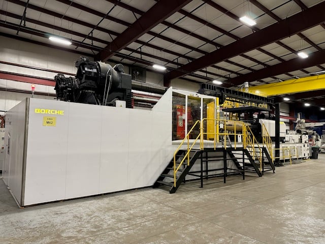 3300 Ton, 1029 oz., Borche #BU3300-V, injection molding machine with Yaskawa robot, Keba Control, 2024 - Image 2