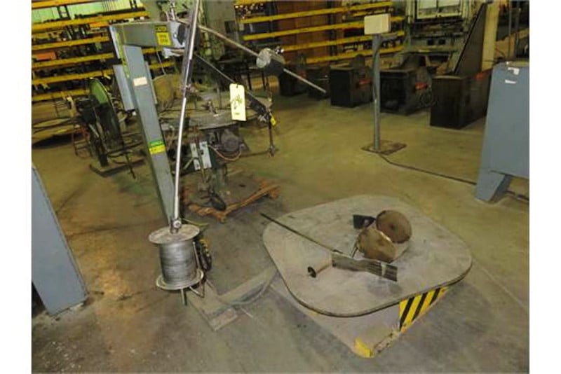 6000 lb. Coilmate #CM6048, pallet uncoiler, 48" outside dimension, s/n #3354, 1997, #155089 - Image 1