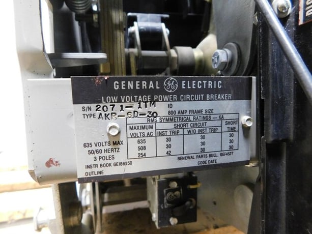 800 Amps, General Electric, AKR-6D-30, low voltage power circuit breaker, 635 Volts - Image 10