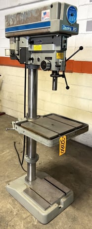 20" Clausing #2221, Single Spindle Drill, 300-2000 RPM, 22" x 19" Table, 1 HP, 1 Phase - Image 2