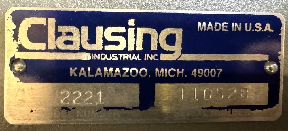 20" Clausing #2221, Single Spindle Drill, 300-2000 RPM, 22" x 19" Table, 1 HP, 1 Phase - Image 10