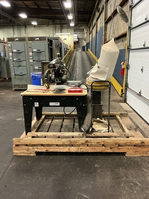 The Original Saw Co. #353101, radial arm saw with dust collector - Image 4