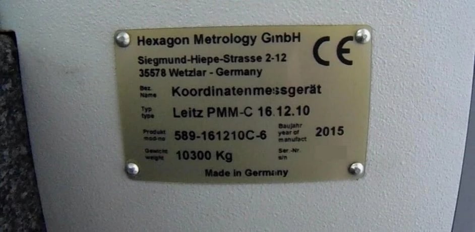 Hexagon #Leitz-PMM-C-16.12.10, Coordinate Measuring Machine, 63" X, 47" Y, 39" Z, fixed-bridge, moving table - Image 3