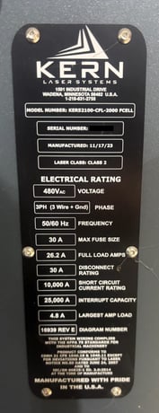 Kern #FiberCell-FC100, CNC Fiber Laser, 2000 watt, 4' x 8' table, Ytterbium fiber source, chiller, dust - Image 6