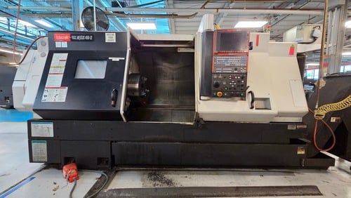 Mazak #QTN-450-II, CNC turning center, 33.2" swing, 7" bore, 6.5" bar, 48" turning length, 2000 RPM, 50 HP - Image 1