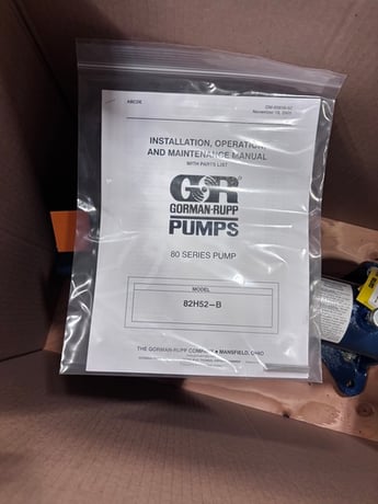 200 GPM @ 225' TDH, Gorman Rupp #82H52-B, Single Stage Centrifugal Transfer Pump, 2" suction x 2" discharge - Image 7