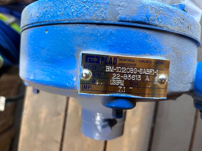 PLAD Equipment #BM-101208G-6ABF1-1, Single Stage Centrifugal Transfer Pump, 1.25" suction x 1" discharge - Image 4