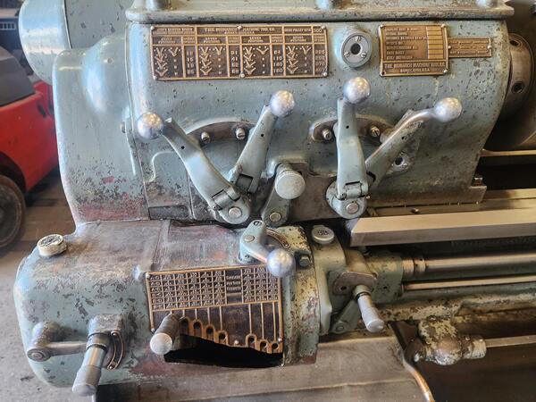 18" x 54" Monarch #16-CW, engine lathe, 1-1/2" bore, 12-1/2" chuck, tailstock, 1942 - Image 4