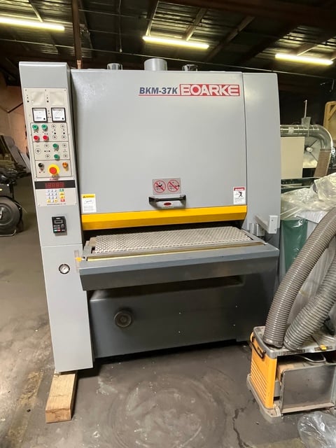 37" Boarke #BKM-37K, Single Head Wide Belt Sander, combo head, 2021 - Image 2