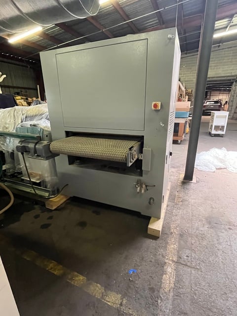 37" Boarke #BKM-37K, Single Head Wide Belt Sander, combo head, 2021 - Image 3