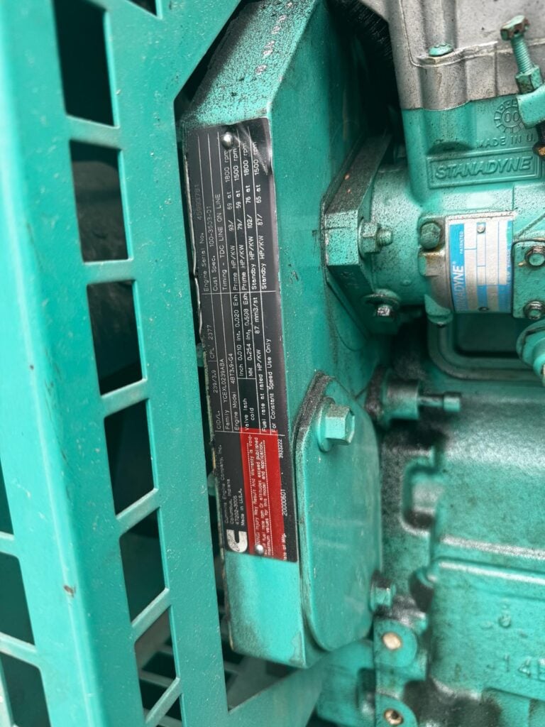 60 KW Cummins #DGCB, diesel generator set, weatherproof enclosure, 277/480 Volts, 617.2 hours - Image 6