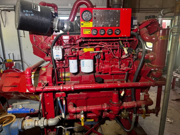 3500 GPM @ 231' TDH, Clark e #JW6H-UF60, Fire Pump, John Deere Diesel Engine, 654 Hours - Image 2