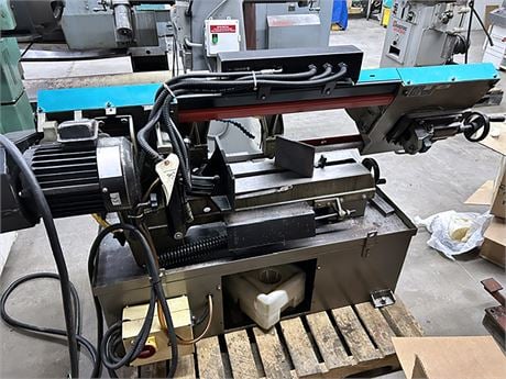 10" Round, 5" x 18" Rectangle Capacity, Peerless #Champ-VII, horizontal band saw, 45° miter cutting pivot - Image 4