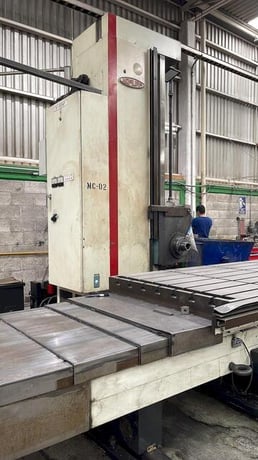 4" Nomura #B-100WP, Table Type Horizontal Boring Mill, 98" X, 60" Y, 27" spindle travel, 48" x 96" table, 20 - Image 2