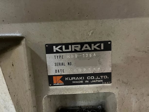 5.1" Kuraki #KTB-13EA, CNC Horizontal Boring Mill, 157.4" X, 90.5" Y, 51.2" Z, 86.61" x 70.87" table, 60 HP - Image 4