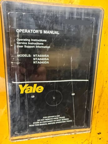 2,000 lb. Yale #NTA030SA, Electric Forklift, 220" load height, 2008 - Image 3