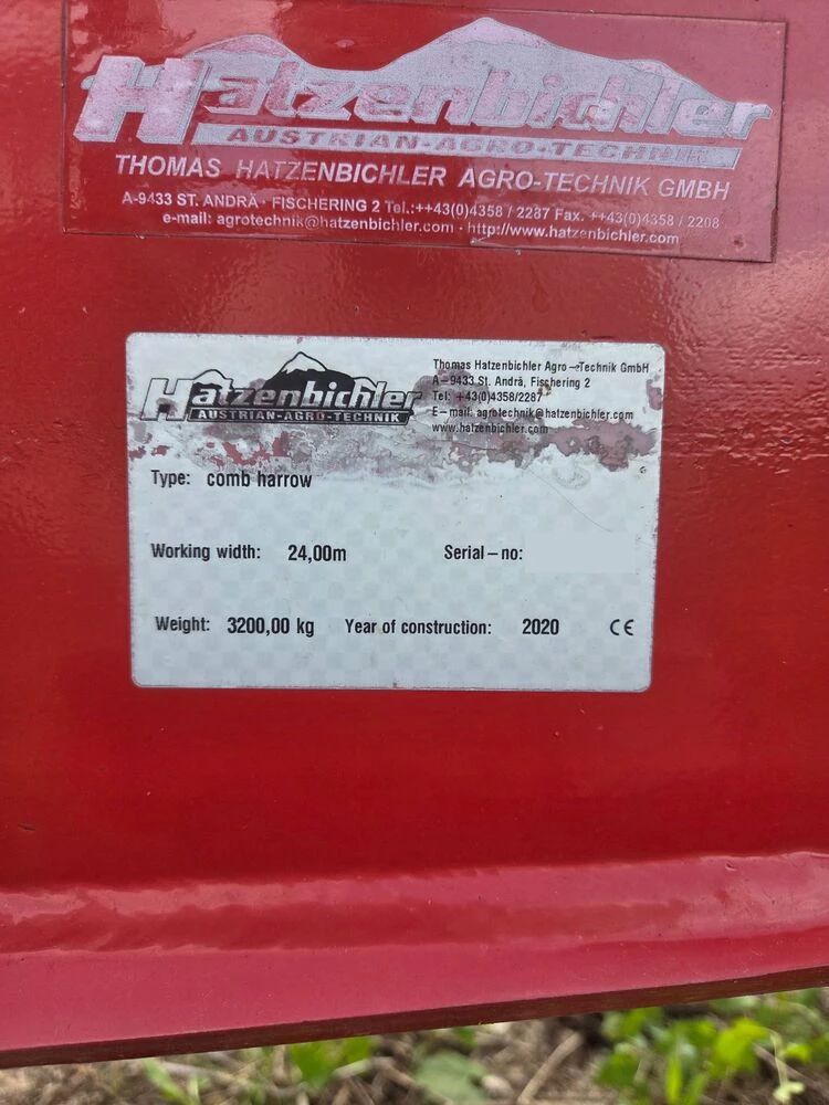 Hatzenbichler, Agricultural Comb Harrow, 78' working width, 2020 - Image 3