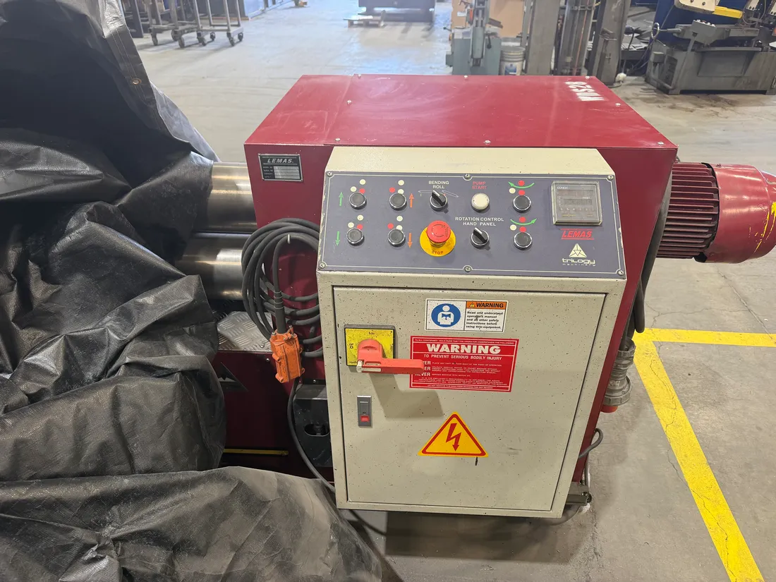 Lemas #TR180/6, Plate Roll, 6' roll length, 1/4" capacity, 7.1" roll diameter, 2016 - Image 2