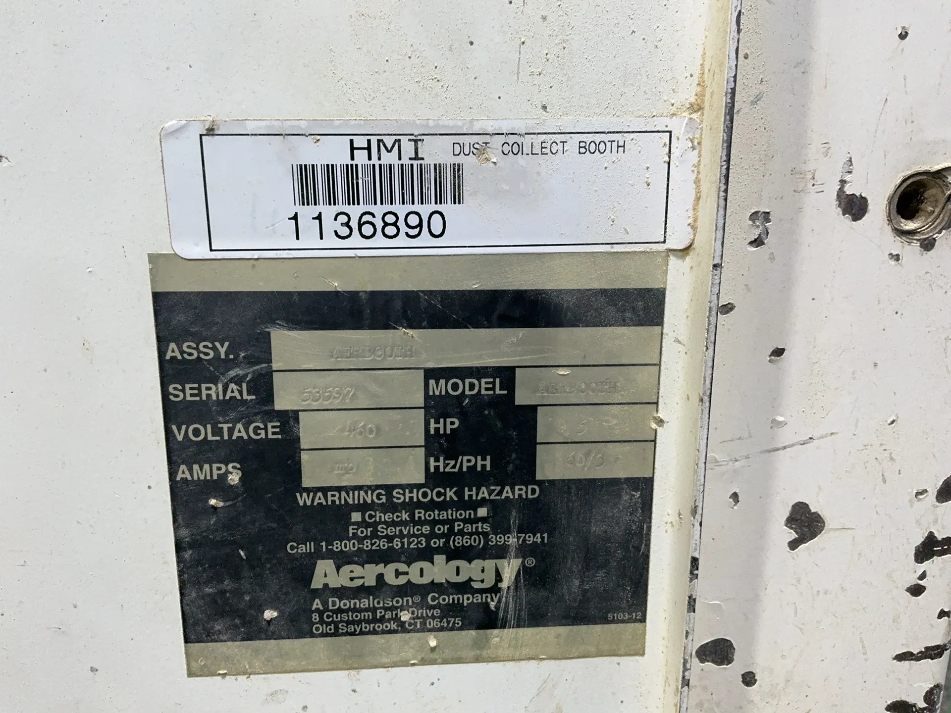 Aercology #Aerbooth, Dust Collect Booth, 5 HP, 460 V., 3 phase - Image 2
