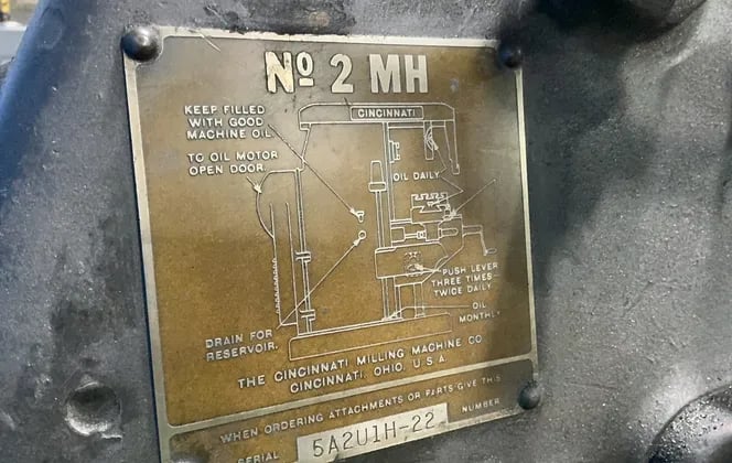 Cincinnati #2-MH, horizontal mill, 11" x 52" table - Image 4