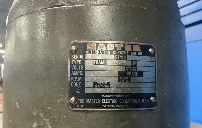 Bridgeport #26026, vertical mill, 9" x 42" table, 3/4 HP, 115 V. - Image 6