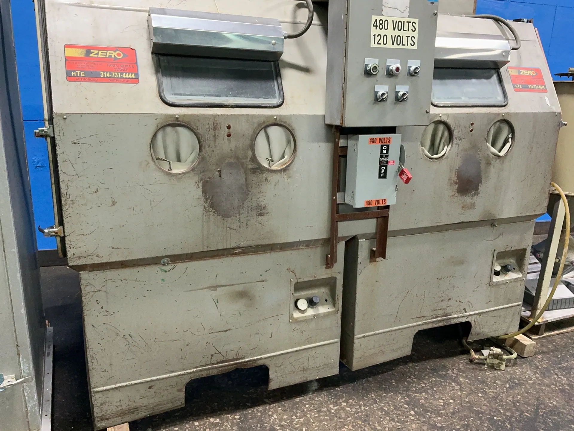 Zero Mfg #BNP-220, sand blast cabinet, 208-230/460 V., 3 phase - Image 5