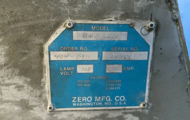 Zero Mfg #BNP-220, sand blast cabinet, 208-230/460 V., 3 phase - Image 8