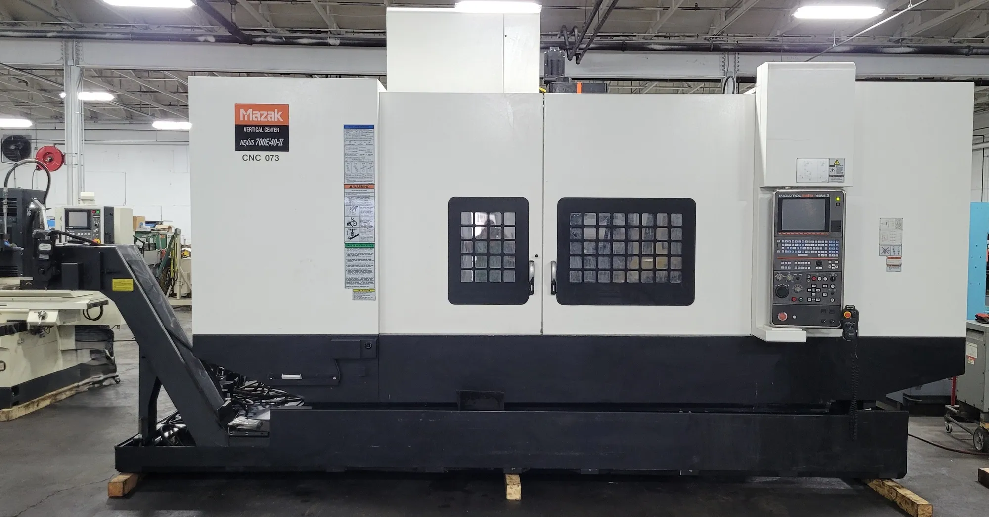Mazak #Nexus-VCN-700E/40-II, 4-Axis CNC Vertical Machining Center, 80" X, 27.6" Y, 28.3" Z, 12,000 RPM, 25 - Image 1