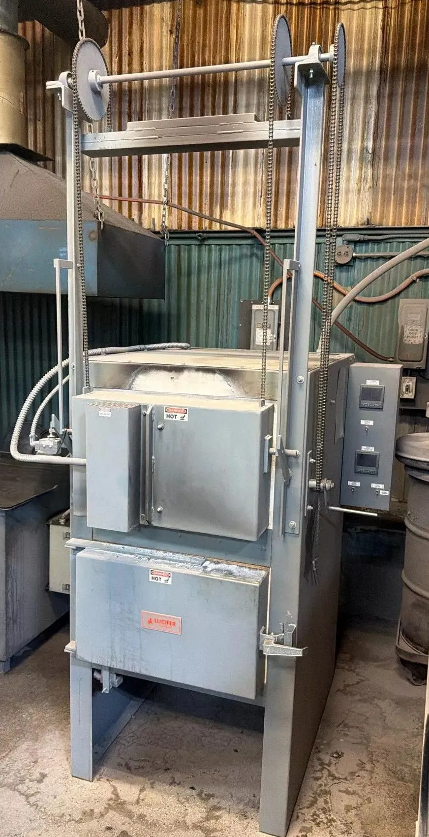 12" x 12" x 24" Lucifer #HL82-M24, Dual Chamber Heat Treat/Draw Furnace, 2300&deg;F/1200&deg;F, 26 KW, 230 V. - Image 1