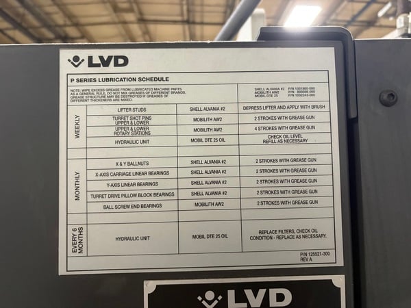 20 Ton LVD Strippit #P-1212, press, 49" x49", 0.25" thick, 2012 - Image 5