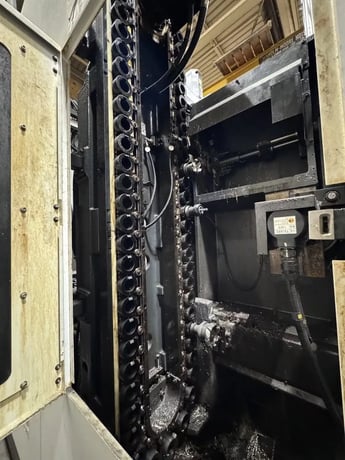 Daewoo Doosan #HP-5100, horizontal machining center, 19.7" pallet, 33.5" X, 27.6" Y, 29.5" Z, 12000 RPM, 60 - Image 4