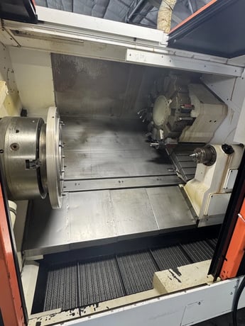 Mazak #Quick-Turn-Nexus-450-II, CNC lathe, 7.3" bar, 18" chuck, 38.5" centers, 22.83" turning diameter, 12 - Image 4