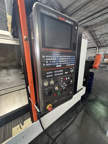 Mazak #Quick-Turn-Nexus-450-II, CNC lathe, 7.3" bar, 18" chuck, 38.5" centers, 22.83" turning diameter, 12 - Image 6