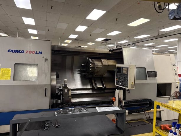 Doosan #Puma-700LM, CNC lathe, 40.5" swing, 7.1" bar, 32" chuck, 126" centers, 12 station turret, live - Image 1