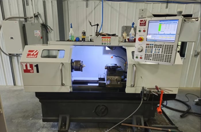 Haas #TL-1, CNC toolroom lathe, 20" swing, 1.1" bar, 8" chuck, 30" centers, 16" turning diameter, 4 station - Image 1