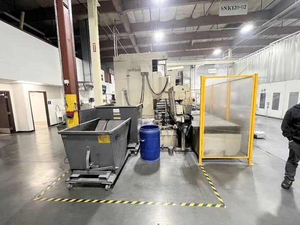 SNK #FSP-120V, vertical machining center, 120" X, 50" Y, 24" Z, 4,000 RPM, 40 automatic tool changer, BT 50 - Image 6