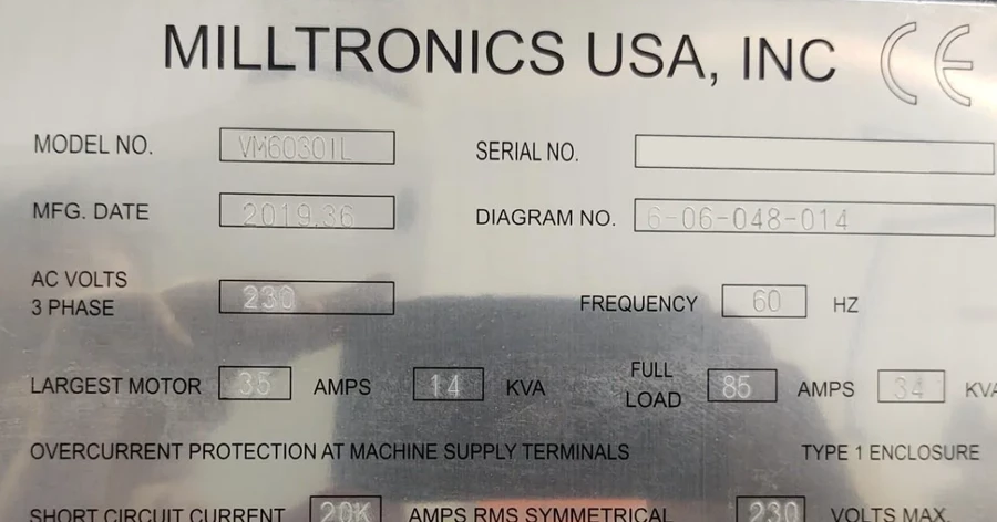 Milltronics #VM-6030, vertical machining center, 60" X, 30" Y, 24" Z, 15,000 RPM, 24 automatic tool changer - Image 6