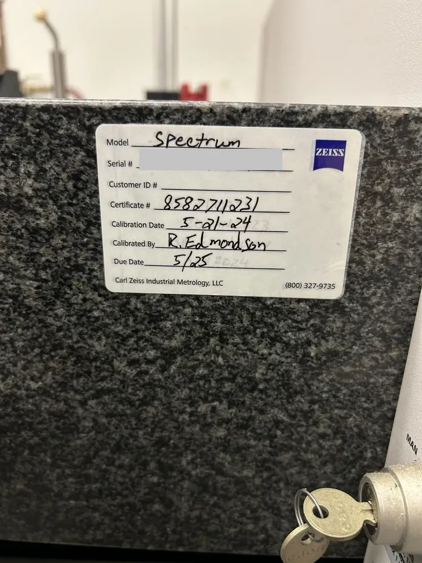 Zeiss #Spectrum-7.7.6, coordinate measuring machine, 27.5" x 27.5" x 23.6" travels, 2004 - Image 8