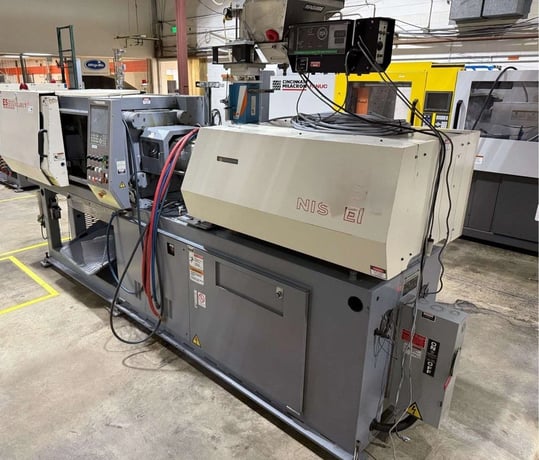66 Ton, 2.3 oz., Nissei #ES600, injection molding machine, 16" x 13.6" tie bars, toggle clamp, 24" daylight - Image 1