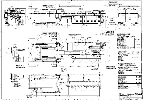 900 Ton, 217 oz., Krauss Maffei #900-1200GX, injection molding machine, 46.46" x 39.4" tie bars, 60.35" - Image 6