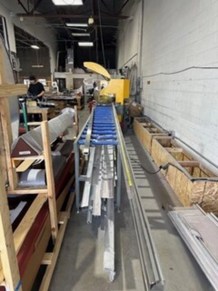 24" Pat Mooney #PMI-20-24, cold saw, 7.8" x 14.6" capacity, 2000 RPM, 7.5 HP, 60° double miter, 2016 - Image 2