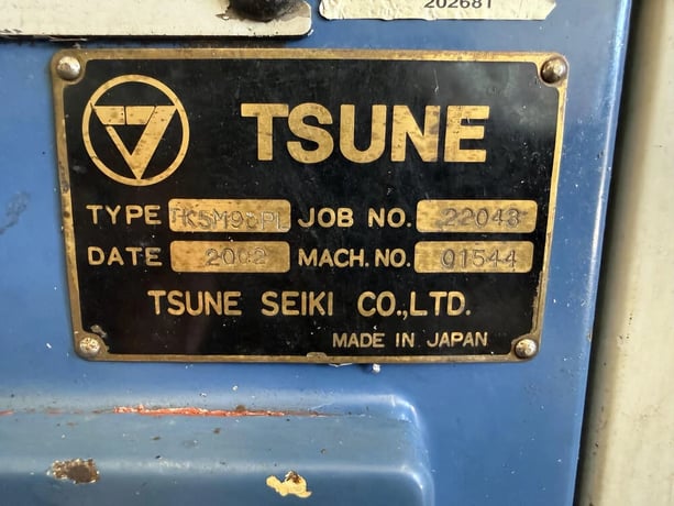 3.54" Tsune #TK5M-90PL, carbide cold saw, 1535-4000 RPM, 15 HP, 26.38" magazine, 7.87" cut-off length, 2002 - Image 10