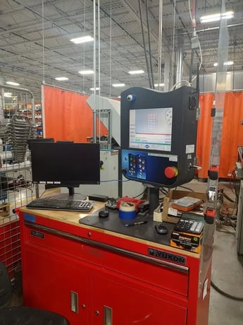 Wardjet #E-2040, waterjet, 6.5' x 13.1' table, 50 HP, 60,000 PSI., Wardjet XL control, 2018 - Image 4