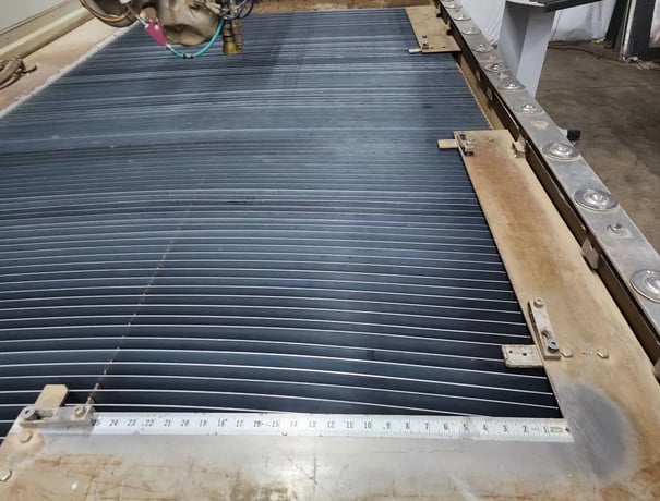 Flow #IFB-4800-DWJ, waterjet, 4' x 8' table, 50 HP, 60,000 PSI., Flow PC based control, 2005 - Image 4